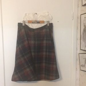 Mid length plaid  full skirt  Shein US 1X